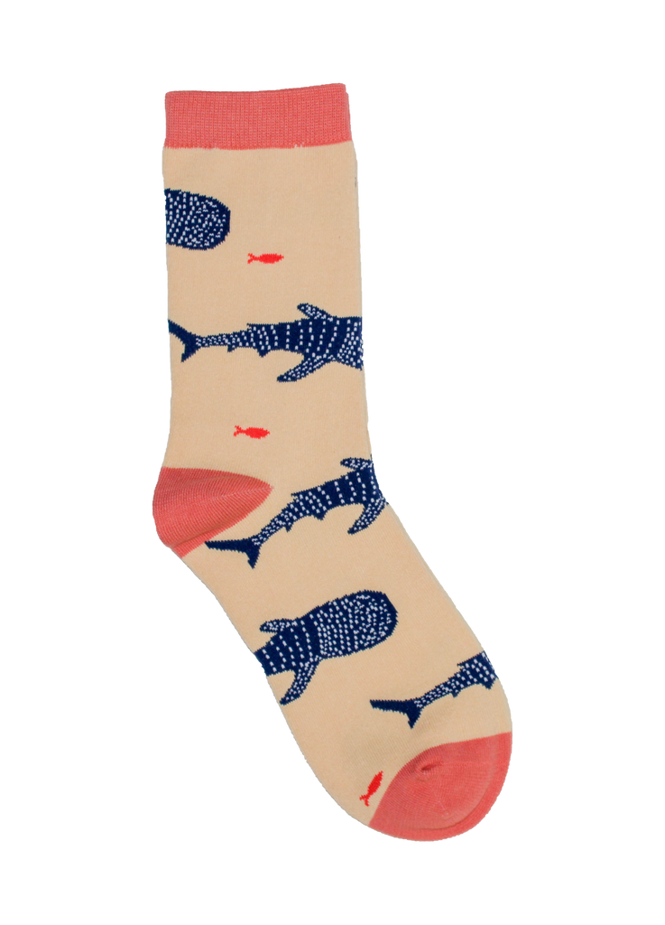 Colourful whale shark socks
