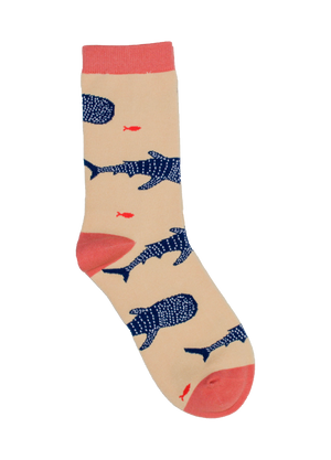 Colourful whale shark socks